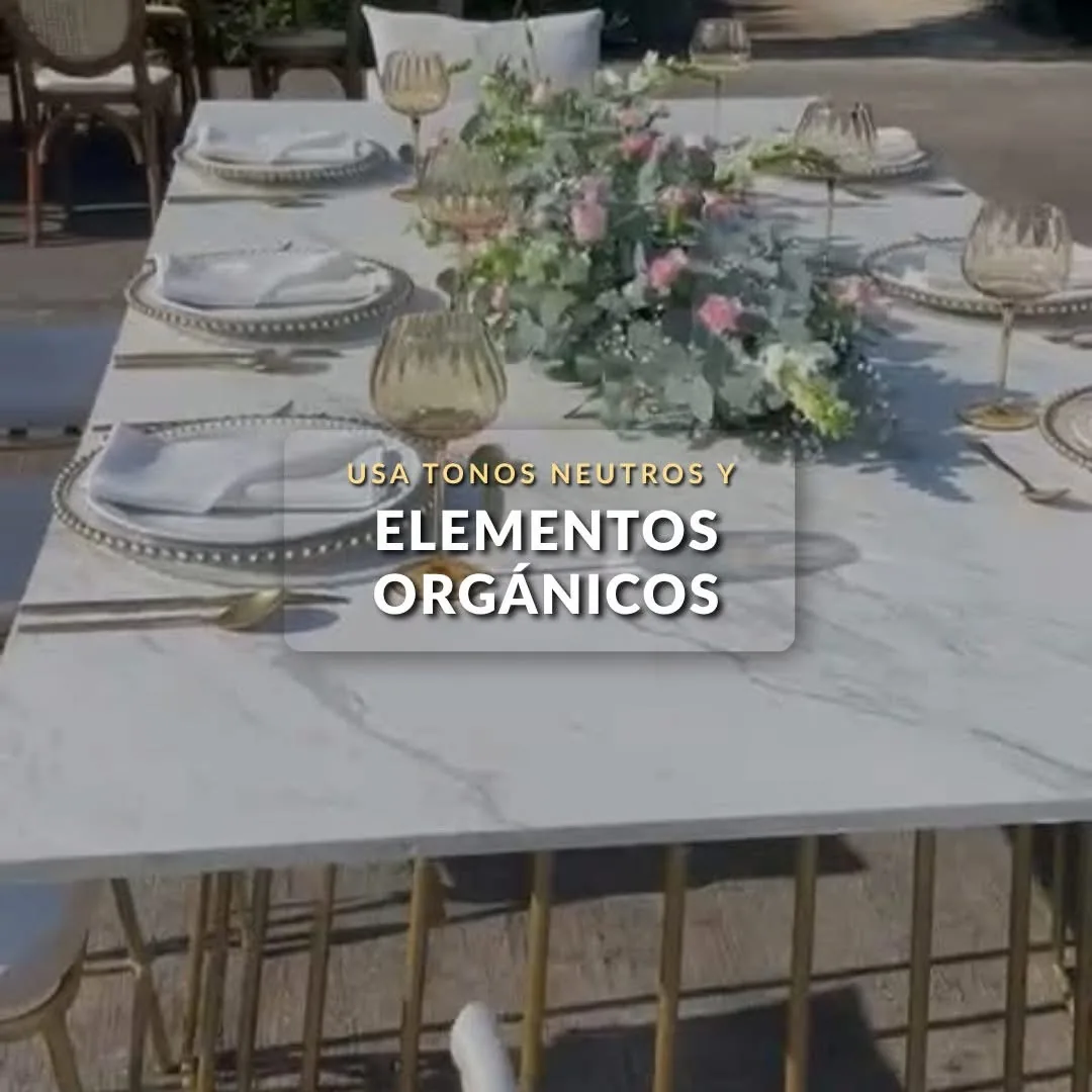 Mesa decorada para evento